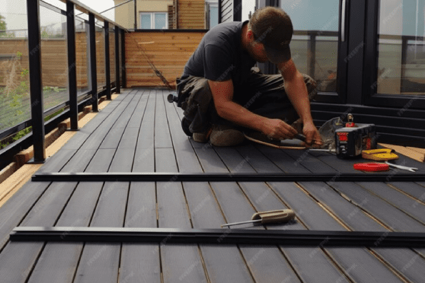 Iron wood decking flooring